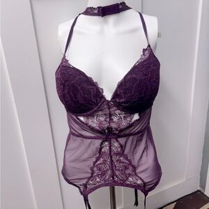 La Senza purple lace lingerie size‎ L